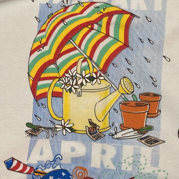 Vintage Graphic Oversized T-Shirt Made in USA Celebrate Every Month Of The Year - Picture 13 of 15